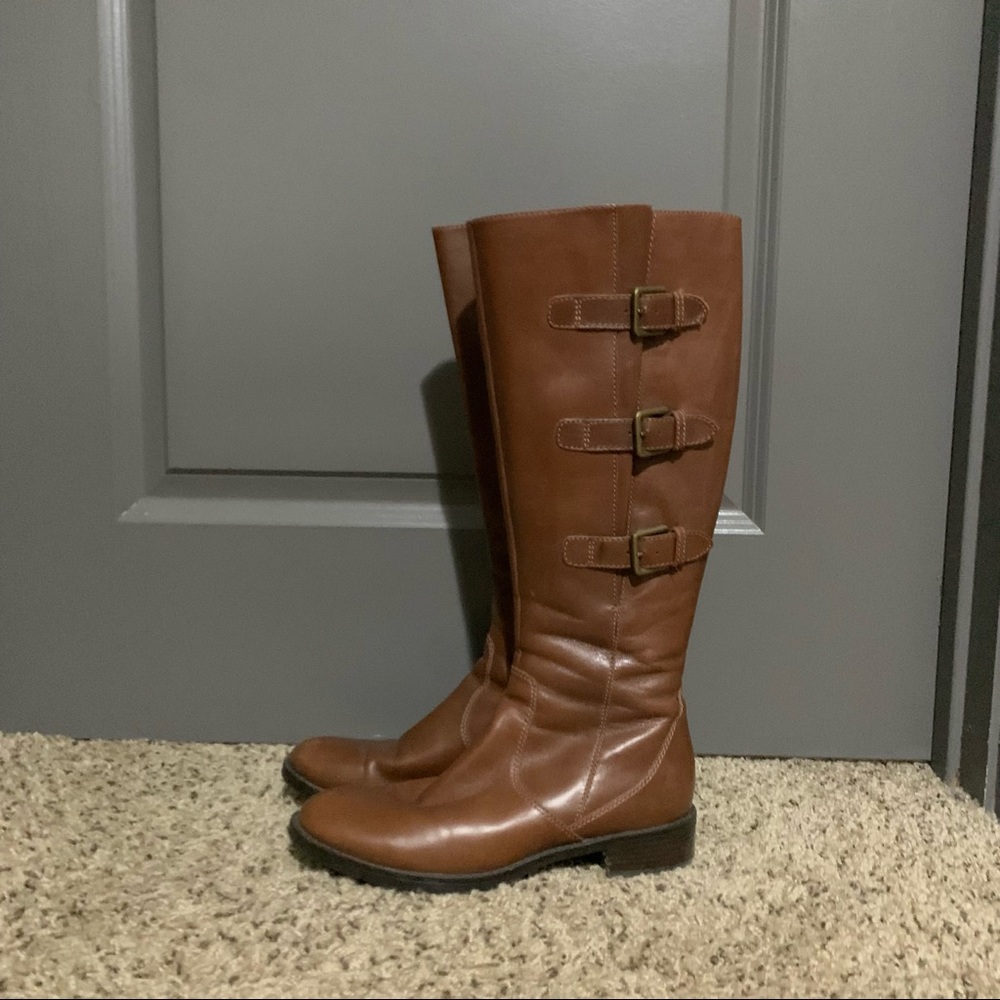 Brown Leather Riding Boots